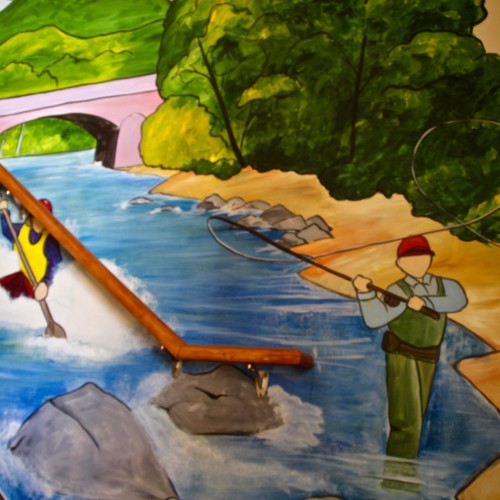 art mural at the Salida Inn and Hostel